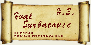 Hval Šurbatović vizit kartica